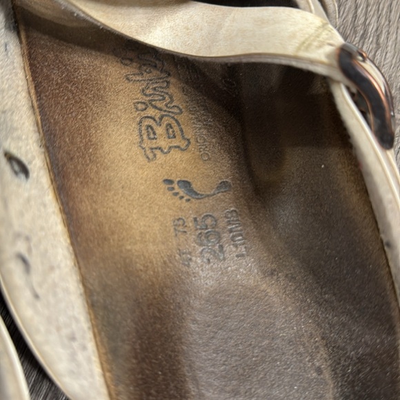 Birkenstock Cream Mules with Straps - Picture 3 of 5